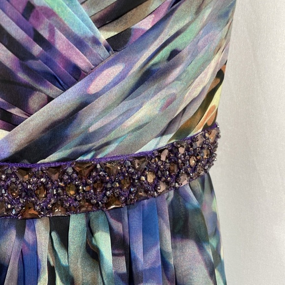 NEW La Femme [ 4 ] Sweetheart Strapless Embellished Waist Chiffon Gown‎ - Picture 7 of 13